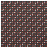 Tissu Red, black and gray polka dots (Échantillon)