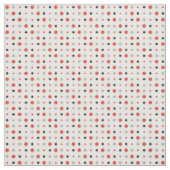 Tissu Red, black and gray polka dots (Échantillon)