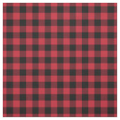 Tissu Red & Black Plaid Gingham (Échantillon)