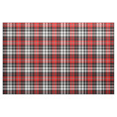 Tissu Red Black White Plaid Tartan Pattern Design  (Fat Quarter)
