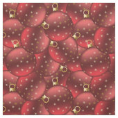Tissu Red Christmas balls (Échantillon)