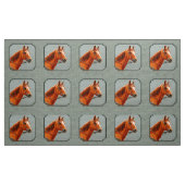 Tissu Red Dun Chestnut (Yard)