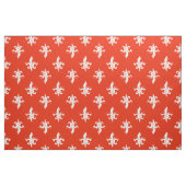 Tissu Red Fleur De Lis Pattern (Fat Quarter)