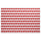 Tissu Red Foil Chocolat Coeurs Coeurs Saint-Valentin (Fat Quarter)