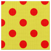 Tissu Red On Yellow Polka Dots Pattern Design  (Fermer)