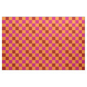 Tissu Red Orange Pink Checkered Pattern Design  (Fat Quarter)