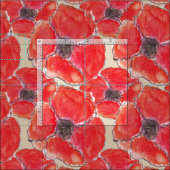 Tissu Red Poppy (Carreau)