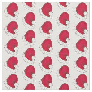 Tissu Red Santa Claus Casquettes Père Noël St. Nick