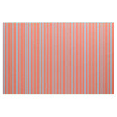 Tissu Red & Sky Blue Lines/Stripes Motif (Fat Quarter)