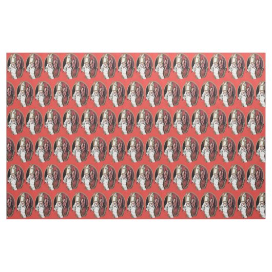Tissu Red St Nicholas Krampus (Yard)
