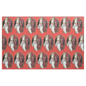 Tissu Red St Nicholas Krampus (Fat Quarter)