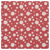 Tissu Red Volleyball Chevron Patterned (Échantillon)