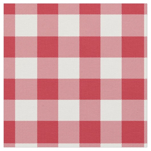 Tissu Red & White Gingham Plaid (Fermer)