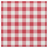 Tissu Red & White Gingham Plaid (Échantillon)