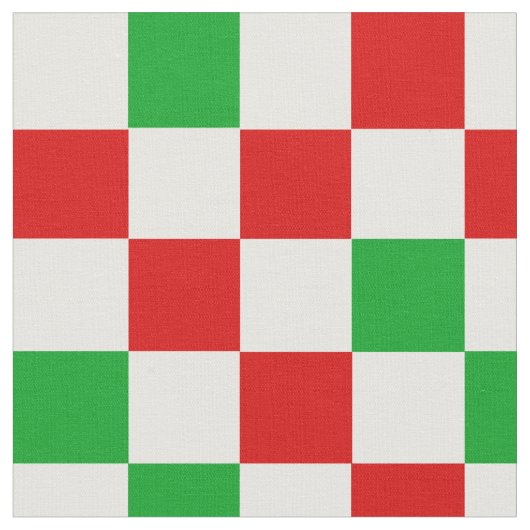 Tissu Red White Green Checkered Pattern Design  (Fermer)