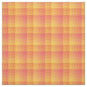 Tissu Red Yellow Checker Abstract Pattern (Échantillon)