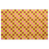 Tissu Red Yellow Pink Checkered Pattern Design  (Fat Quarter)