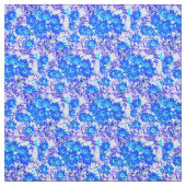 Tissu Regard floral cool bleu (Échantillon)