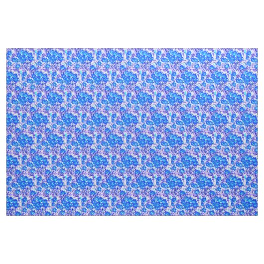 Tissu Regard floral cool bleu (Fat Quarter)