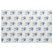 Tissu Regard vieilli Oeil de Horus Bleu et Blanc (Fat Quarter)