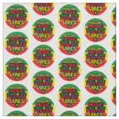 Tissu Reggae design with positive quotes and reggae flag (Échantillon)
