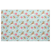 Tissu Reindeers Flying Custom Christmas Fabric (Fat Quarter)