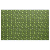 Tissu Reinder vert de Noël (Fat Quarter)