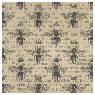 Tissu Reine Abeille Vintage