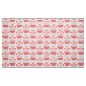 Tissu Reine Du Grill, Rose (Fat Quarter)