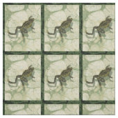 Tissu Remonter le crapaud dans l'eau (Échantillon)