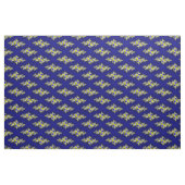 Tissu Remous de bleu royal et de jaune (Fat Quarter)