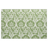 Tissu Renaissance Floral - Vert sur Blanc (Fat Quarter)