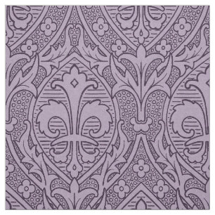 Tissu Renaissance gothique Fleur de Lys - Lavande