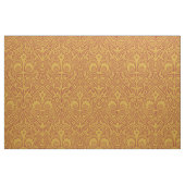 Tissu Renaissance gothique Fleur de Lys - Rouge sur or (Fat Quarter)
