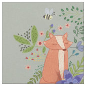 Tissu Renard dans la forêt (Fermer)