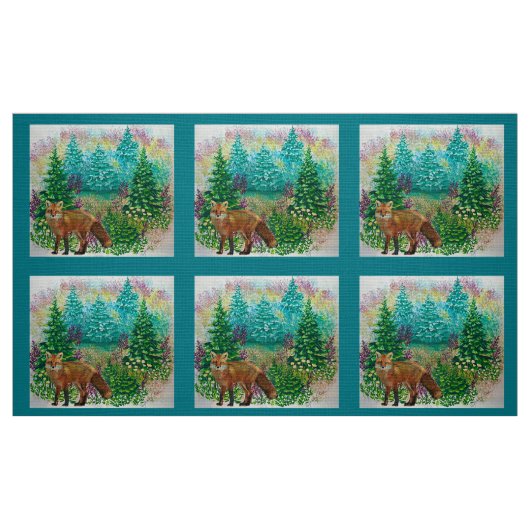 Tissu renard de printemps (Fat Quarter)