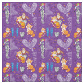 Tissu renard et hibou (Échantillon)