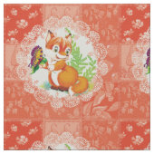 Tissu renard et papillon (Détail)