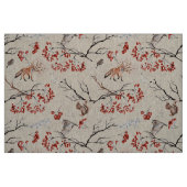 Tissu renard - hibou - écureuil - branches d'arbres (Fat Quarter)