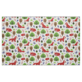 Tissu Renards dans la forêt de chênes (Fat Quarter)