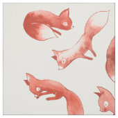 Tissu Renards somnolents (Échantillon)