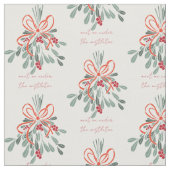 Tissu Rencontrez-moi sous la Mistletoe (Fermer)