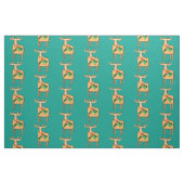 Tissu Rennes de Noël avec sprig saint (Fat Quarter)
