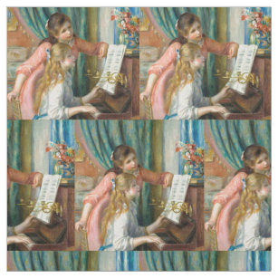 Tissu Renoir Girls at the Piano Impressionism Painting