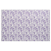 Tissu Répétition de branche florale violette (Yard)