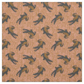 Tissu reptile alligator rouille (Échantillon)