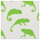 Tissu Reptile d'amusement à motifs de caméléon vert (Fermer)