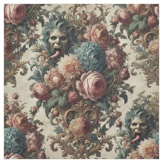 Tissu Requiem Rhapsody - Carreau de déclaration gothique (Échantillon)
