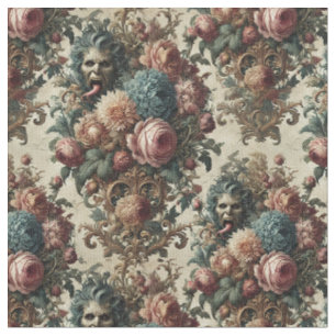Tissu Requiem Rhapsody - Carrelage classique gothique