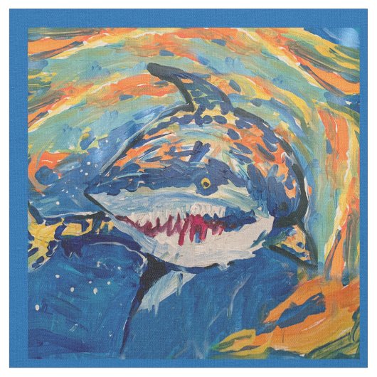 Tissu Requin "Art by Kids" (Fermer)